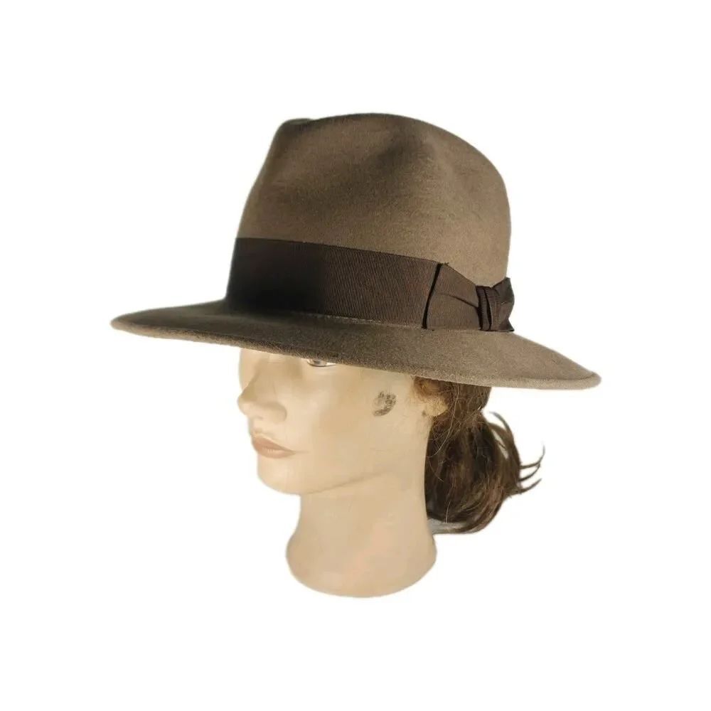 Stetson Men's Gurnee Crushable Wool Camel Water Repellent Fedora Hat USA